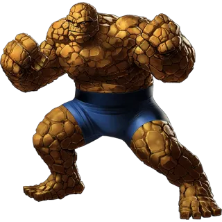 👊 766e950c The Thing Het Ding, Marvel Comics, Fantastic Four, superheld, stripfiguur telegram sticker