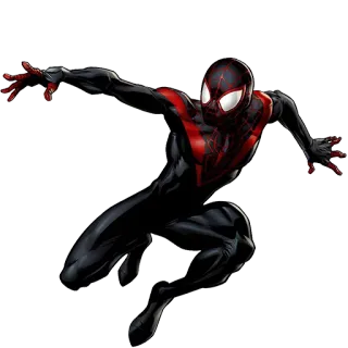 👊 91f32a6b Miles Morales Miles Morales, Spider-Man, Superhero, Marvel, Stripboek telegram sticker