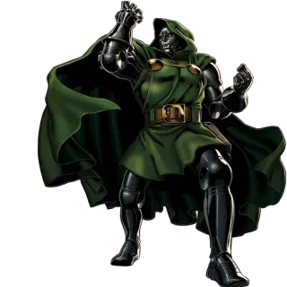 👊 9f70dabb Doctor Doom Doctor Doom, schurk, stripboek, superslechterik, Marvel, personage, pantser telegram sticker