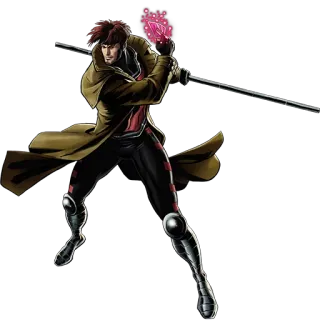 👊 bbc9f649 Gambit Gambit, X-Men, Marvel, superheld, mutant telegram sticker