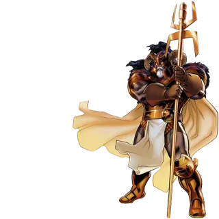 👊 ccc66e2c krijger, harnas, wapen, fantasie, drietand, soldaat, ridder telegram sticker