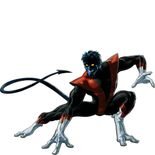 👊 d499b891 Nightcrawler Nightcrawler, Marvel, X-Men, Mutant, Teleportatie, Stripfiguur telegram sticker