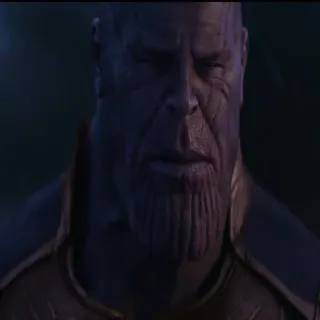 😔 8f65f2cc Thanos Avengers: Endgame Thanos, méchant, Marvel, super-héros, puissant, célèbre telegram sticker