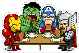 Avengers Viber telegram stickers