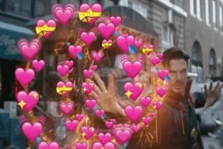 💖 448aee90 Doctor Strange доктор стрэндж, марвел, супергерой, магия, сердечки, любовь telegram sticker