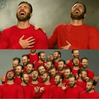 😹 b0a7ed94 крис эванс, мем, смех, смешной, знаменитость, актер telegram sticker