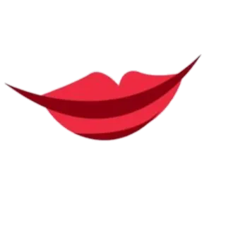 ☺️ b2206a47 唇, 笑顔, 赤, 口 telegram sticker