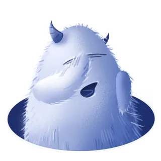 🤦‍♂️ db47ffa1 monster, yeti, cartoon, cute, fluffy telegram sticker