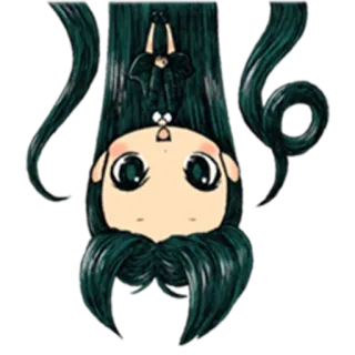 😊 5f985527 Мультфильм, Девочка, Аниме, Манга, Милый, Персонаж whatsapp sticker