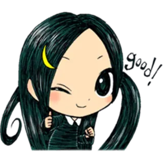 👌 650cbf51 Good! Аниме, Мультфильм, Девушка, Милый, Большой палец вверх, Позитив whatsapp sticker