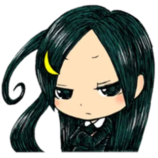 😒 96d8ba1e Аниме, Манга, Персонаж, Милый, Чиби, Девушка whatsapp sticker