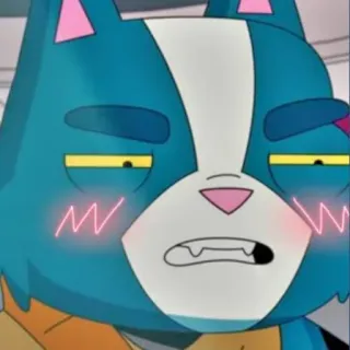 😑 04663c87 Mooncake Final Space kat, Final Space, Mooncake, cartoon, animatie, tv serie, personage telegram sticker