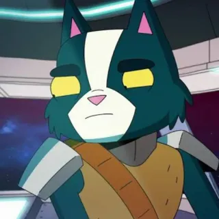 🙄 05bf085e Gary Goodspeed Final Space Cartoon, Animatie, Sci-fi, Final Space, Gary Goodspped, Kat, Ruimte telegram sticker