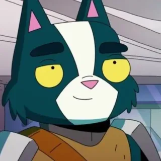 ☺️ b1aaf0aa Avocato Final Space Final Space, Avocato, kat, animatie, science fiction, cartoon, personage telegram sticker