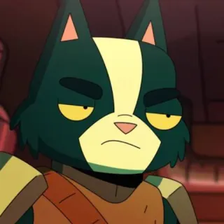 😒 bf05c23f Avocato Final Space Avocato, Final Space, kat, personage, cartoon, ruimte telegram sticker