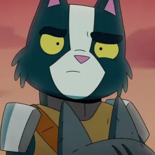 🤨 fa36d253 cartoon, animatie, dier, kat, personage telegram sticker