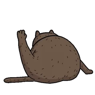 😜 2e9aa8d9 고양이, 동물, 누워있는, 만화, 그림 telegram sticker