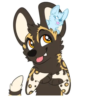 🦻 be17ebce 動物, 犬, マンガ, かわいい, 哺乳類, 毛むくじゃら telegram sticker