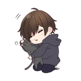 😊 65a75308 animé, chat, mignon, kawaii, chibi telegram sticker