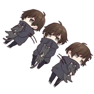 🙄 a3bd2000 Anime, Chibi, Chat, Mignon, Dessin animé, Kawaii telegram sticker