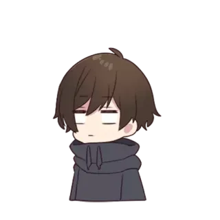 😑 be5d08cc autocollant, anime, garçon, dessin animé, personnage telegram sticker