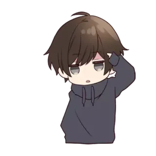 💂‍♀ c23fd3a0 Anime, Garçon, Dessin animé, Chibi, Mignon, Personnage telegram sticker