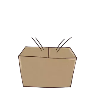 😳 e28bbcc0 boîte, carton, marron, contenant, emballage telegram sticker