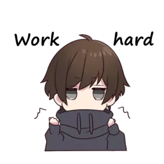 😆 e419b803 Work hard Animé, Travail, Dur, Motivation, Dessin animé telegram sticker