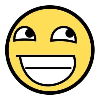 ๐ 40d40c10 meme, smile, face, expression, trollface, funny telegram sticker