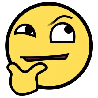 ๐ค 447408db emoji, thinking, meme, face, expression telegram sticker