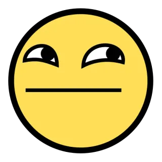 ๐ 93c35c84 meme, face, emoji, smirk telegram sticker