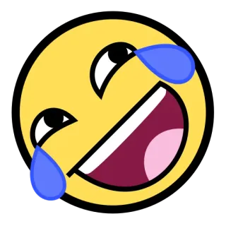 ๐คฃ 96ce2061 emoji, laughing, crying, happy, joy telegram sticker