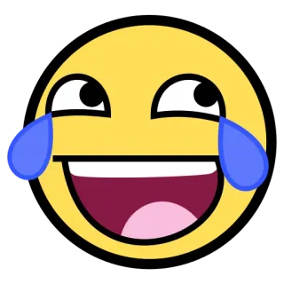 ๐ bedb54ab meme, face, laughing, smiley telegram sticker