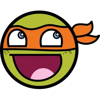 ๐ข e85bec28 Michelangelo Teenage Mutant Ninja Turtles Michelangelo, TMNT, ninja turtle, cartoon, sticker, meme telegram sticker
