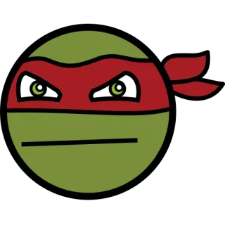 ๐ข ece1521a Raphael Teenage Mutant Ninja Turtles ninja, turtle, cartoon, raphael, tmnt telegram sticker