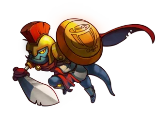 🎄 3c52af7b guerrier, soldat, armure, épée, bouclier, bataille, gladiateur telegram sticker