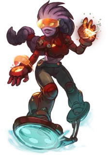 😅 e232b118 futuriste, cyborg, personnage, science-fiction, robot, hoverboard telegram sticker