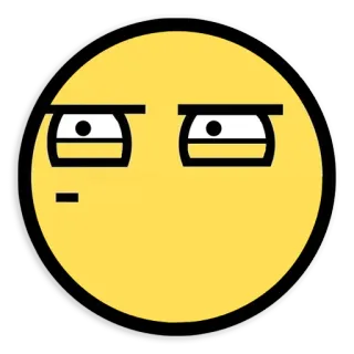 🤔 80fdf158 meme, trollface, internet meme, smiley face telegram sticker