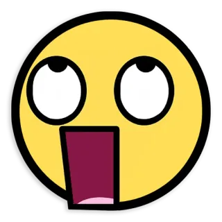 😲 93af4377 emoticon, meme, emoji, shocked, surprised telegram sticker