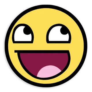 😀 c1043568 smiley, happy, emoticon, yellow, face, meme telegram sticker