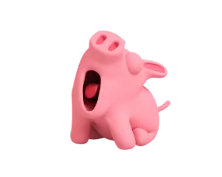 😴 6e452b04 pig, animal, pink whatsapp sticker