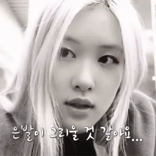 👒 9f1d09c9 은발이 그리울 것 같아요... 人, 女人, 金发, 韩国, 引言, 肖像 whatsapp sticker