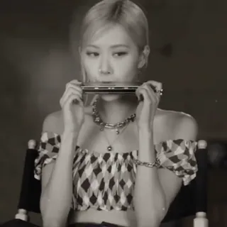 👒 aba6ae2c Rose kpop, 歌手, 口琴, 音乐, 肖像, 名人, 女性 whatsapp sticker