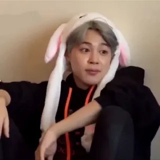 🧩 16908665 bunny, hat, person, cute, portrait, indoors telegram sticker