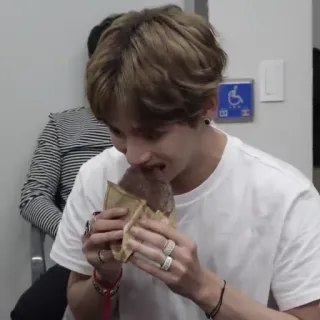 🧩 503cf024 eating, ice cream, man, food, snack telegram sticker