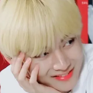 🧩 9d2d80a3 V person, celebrity, portrait, man, V, BTS telegram sticker