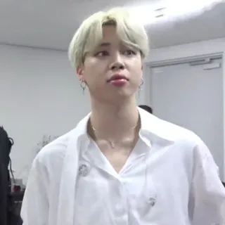 🧩 ae8d808b Jimin kpop, jimin, singer, idol, asian, blond hair, male telegram sticker