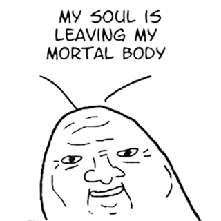 Awkward Bee telegram stickers