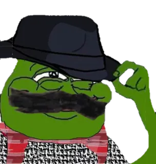 😐 365495d3 Pepe the Frog Pepe the Frog, meme, internet meme, cartoon, frog whatsapp sticker