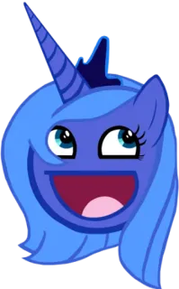 😝 1145778f Princess Luna My Little Pony princess luna, my little pony, hoạt hình, nhãn dán, meme, hài hước telegram sticker